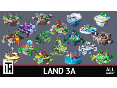 Land 3A Low-poly 3D model