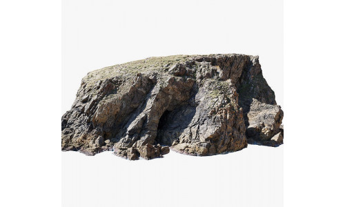 Large Coast Line Cliff PBR Scan 04 Low-poly 3D model