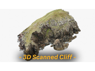 Large Coast Line Cliff PBR Scan 3D model