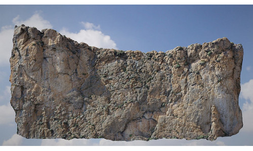 Large Mountain Cliff PBR Scan Low-poly 3D model
