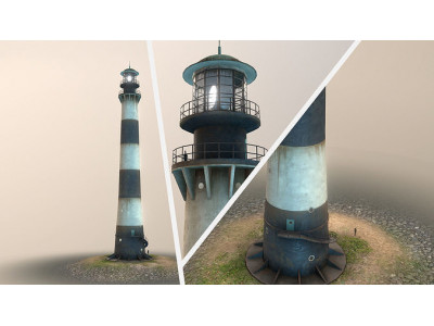 Lighthouse 01 Low-poly 3D model