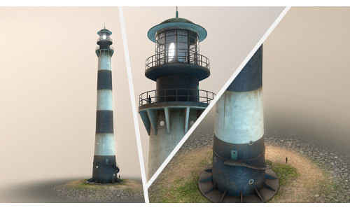 Lighthouse 01 Low-poly 3D model