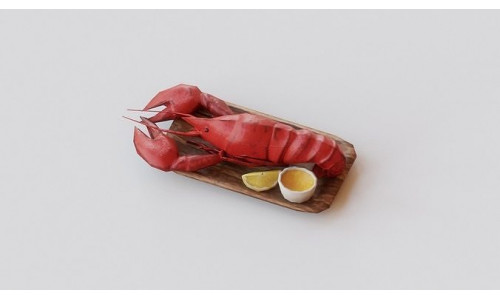 Lobster G09 Low-poly 3D model