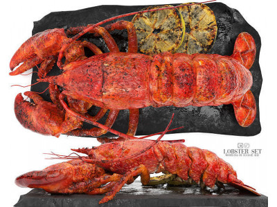lobster set 3D model