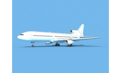 Lockheed L1011 Unmarked 3 3D model