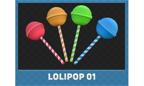 Lolipop 01 - Sweet Pack Vol 01 Low-poly 3D model