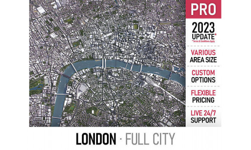 London Low-poly 3D model