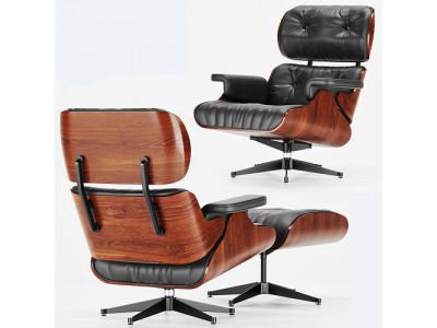 Lounge chair ottoman  3D model