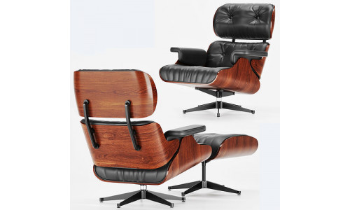 Lounge chair ottoman  3D model