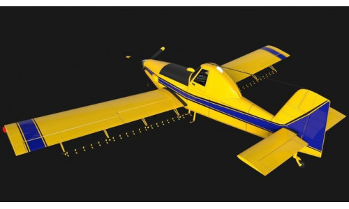 Low Poly PBR Crop Duster Low-poly 3D model