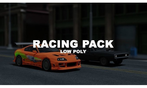 LOW POLY RACING PACK Low-poly 3D model