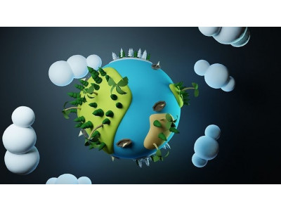 Lowpoly Earth Low-poly 3D model