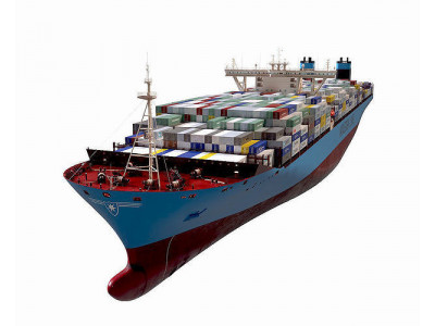 Maersk Triple E 1st generation Containers   3D model