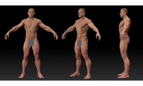 Male body 02 3D model