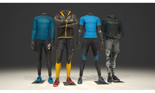 Man mannequin Nike pack 1 3D model