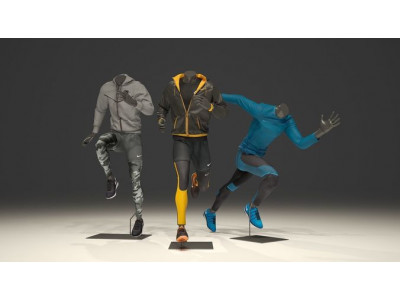 Man mannequin Nike pack 3 3D model