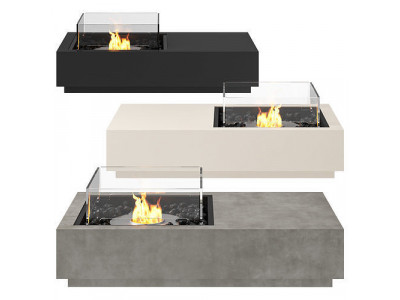 Manhattan 50 EcoSmart Fire Pit Table - Fireplace 3D model
