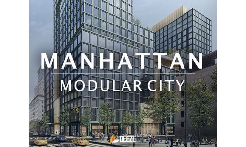 Manhattan - Modular City - Blender FBX OBJ DAE Low-poly 3D model