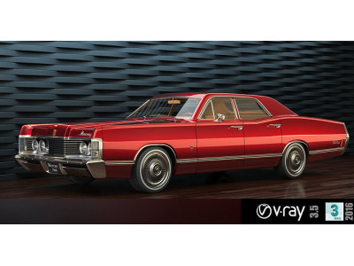 Mercury park Lane 1968 3D model