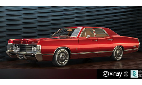 Mercury park Lane 1968 3D model