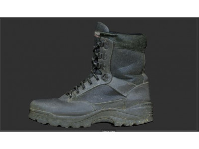 Military Boot Low-poly 3D model