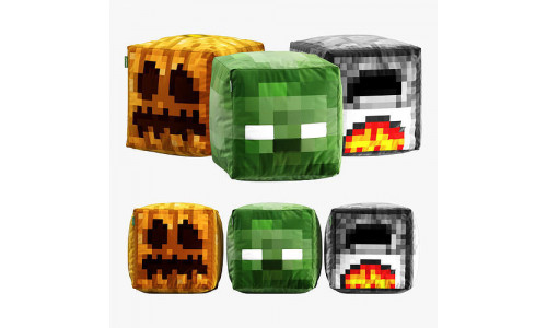 minecraft ottoman set 004 3D model