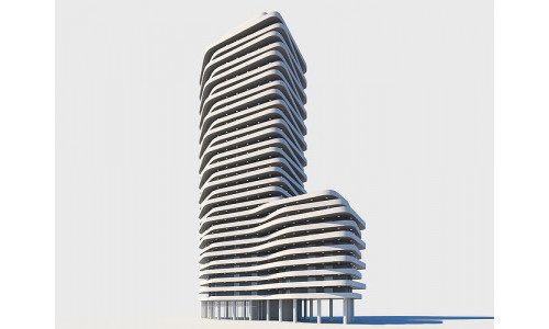 Modern apartment Low-poly 3D model
