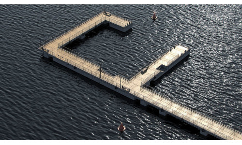 Modular pier 3D model