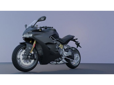 Motorcycle low poly 3d model Low-poly 3D model