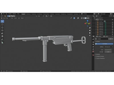 MP40 gun 3D model