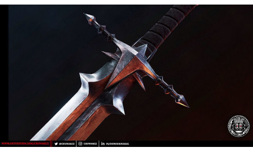 Nazgul Greatsword - fantasy PBR game ready 3d weapon Low-poly 3D model