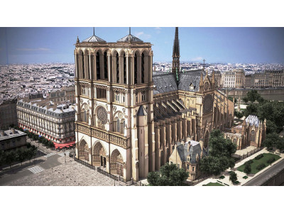 Notre Dame de Paris Tribute 3d model 3D model