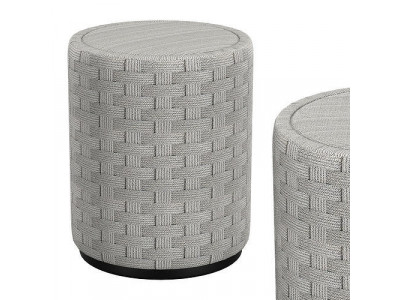 Oasis Outdoor Side Ottoman Lattice 3D model