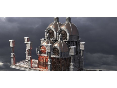Observatory Tower Kitbash  3D model