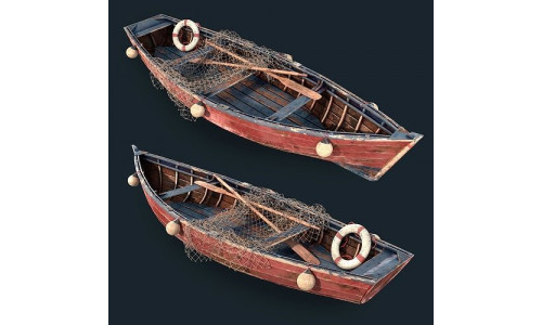 Old Fish Boat  3D model