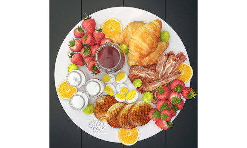 Pancake Board Decoration Set 3 3D model