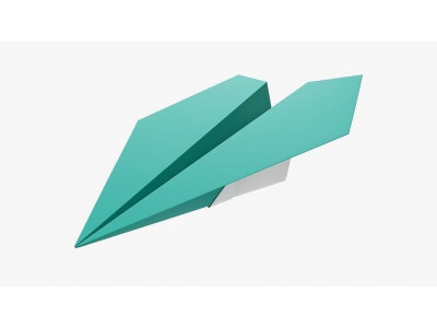 Paper airplane 03 3D model