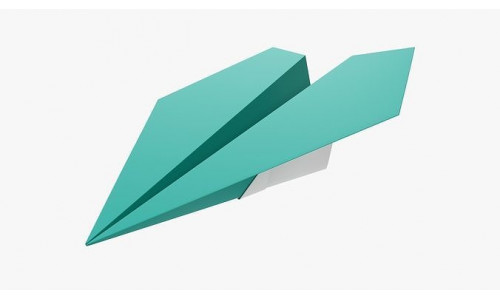 Paper airplane 03 3D model