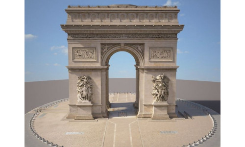 Paris Triumphal Arch 3D model