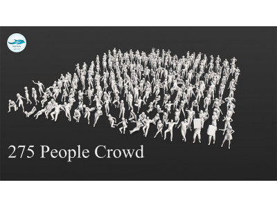People Crowd Set-01 275  3D model
