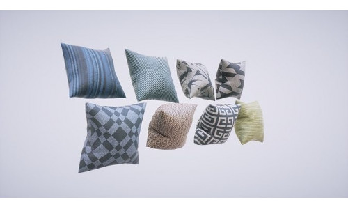Pillows Pack Low-poly 3D model