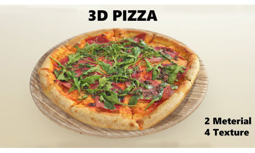 Pizza Low-poly 3D model