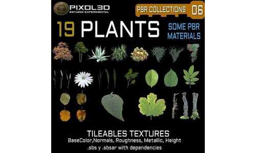 PLANTS 19 some PBR Tileable Textures  Texture