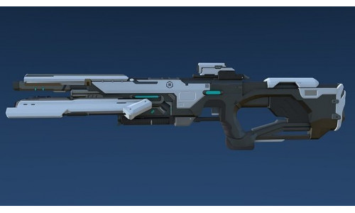 Plasma Assault Rifle Low-poly 3D model