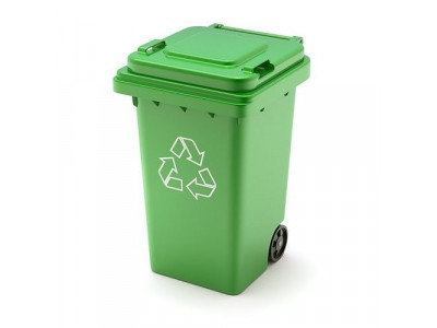 Plastic Trash Can 3D model