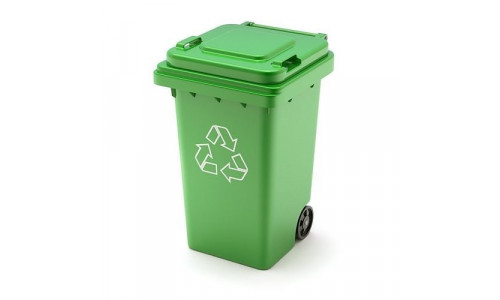 Plastic Trash Can 3D model