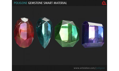 Poligone Gemstone Smart Material for Substance Painter 3D model