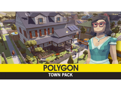 POLYGON - Town Pack Low-poly 3D model
