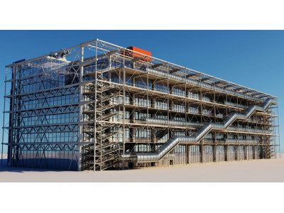 Pompidou Center 3D model