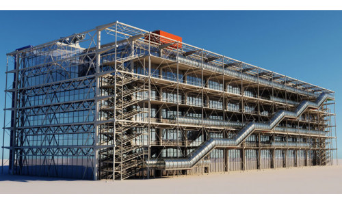Pompidou Center 3D model